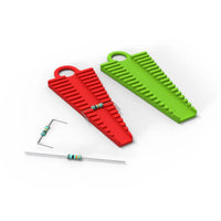 Evenly Shaped Shaping Resistor Lead Bending Tool Sturdy Plastic Resistor Lead Bender Precise Wide Compatibility for Soldering Prep