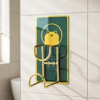 Stainless Steel Basin Rack, Suction Cup Basin Rack for Wall Mounted Basin Rack, Cartoon Layout Saving Washroom Kitchen Laundry Organizer
