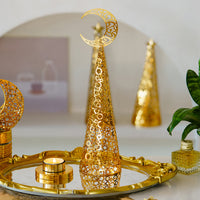 Metal Christmas Tree Candle Holder for Tea Lights