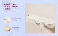 Temp-controlled shower faucet, wall mount