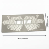 Protection Plates Stainless Steel Plates with Fasteners Heavy-Duty for RC Crawler Builders