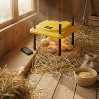 Glowing Chick Heater Wireless Controller Control Adjustable Heating Plate Poultry Brooder Yellow Farm Supply Portable for Chicks