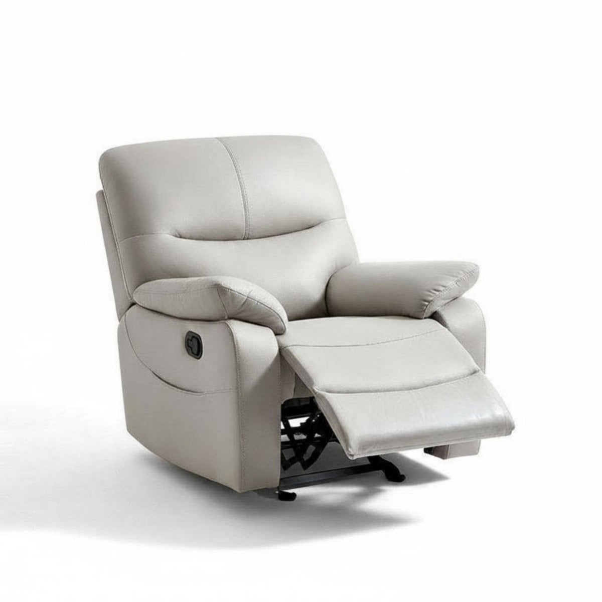 Upholstered Recliner Padded Cushioning Pushrear Recliner Modern Design Easy Assembly for Adults, Bedroom, study corner, Office