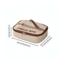 Large Capacity Insulated Lunch Bag Cute Design Lunch Box Bag Multiple Pockets for Students