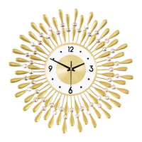 Metal Peacock Clock, Fashionable Minimalist Starry Sky Wall Clock, Creative Iron Art Hanging Clock, Silent