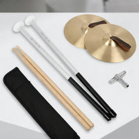 Non-Slip Marching Drum Mallets Comfortable Grip Drum Mallets with Aluminum Handles Long-Lasting Percussion Sticks High-Strength for Drummers, Students, Drumline, Practice