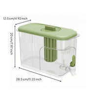 BPABPA-Safe Cold Water Pitcher with Spigot Food-Grade Beverage Dispenser with Tap Transparent Drink Dispenser with Spigot Large-Capacity for Families
