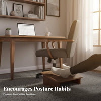 Non-Slip Angled under-table Footrest adaptable Leg Rest Portable Foot assistance Massage Surface for pressure office Workers, Students, gaming enthusiasts, Living Room, Home, Gaming Setup