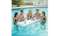 Buoyant Tray Rectangular Inflatable Pool Tray PVC Cup Holder Float