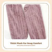 Warm Sleep Socks Thick Flannel Soft Grey