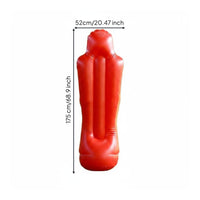 Inflatable Football Figure Portable Inflatable Human Figure Water Filled Base Training Punch Pillar for Beginners, Kids