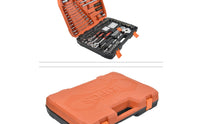 121 Pieces Automotive Repair Tool Kit  -Finished Repair Specialist Tool Kit with Case Organized Socket Ratchet Wrench Set with Case for Home Mechanics, Garage