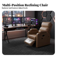 Complete Reclining Gaming station Fully Adjustable Workstation Chair Integrated display Mount engaging immersion for Game Room