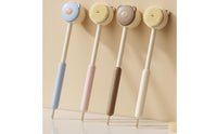 Two-in-Onepurpose Long-Handled Bath Brush Waterproof Bath Brush with Hanging Loop Gentle Back Scrubber Skin-Friendly for Shower