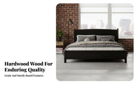 Nordic aesthetic Black Spindle Bed Modern Minimalist Bedroom Furniture Vintage Vintage Aesthetic Design Bedstead Sturdy Construction for partners, Adults, homeowners, Apartment Living, Guest Room