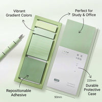 Sticky Note Set Aesthetic Colorful for Students, Post It Notes for Office and Study, 120 Pages Memo Pad with Gradient Design