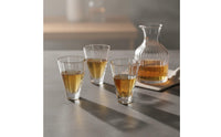 Japanese and Design Sake Glass Elegant Design Hammered Glass Beverage Vessel