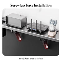 Screen overhead-shelf Easy Assembly Household Organizer Space-Saving for Living Room