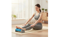 Deep-Tissue Double Roller Massager Textured Foam Roller with Suction Cups Stable for Athletes, Yogis, Home Gym, Floor