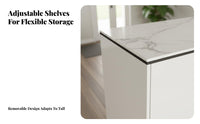 Light Luxury Design Entryway Shoe Cabinet Spacious Top Surface Large Capacity Shoe Storage Raised Base Household Furniture Adjustable Shelves for Apartment Dwellers, Homeowners, Families, Foyer, Hallway, Living Room, Bedroom