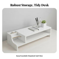 Computer Riser with Drawer Ergonomic Height Monitor Stand Keyboard Storage