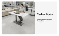 Cafeteria Table and Chair Combo Long-Lasting Table Surface Business Furniture Easy to Clean Stackable Chairs for Employees