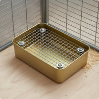 Stainless Steel Pet Toilet Tray Sturdy Small Pet Toilet Tray Easy to Clean