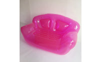 Transparent Inflatable Sofa Thick PVC Inflatable Couch Portable Inflatable Couch Lightweight for Adults, Teens, Dorm Room, Apartments