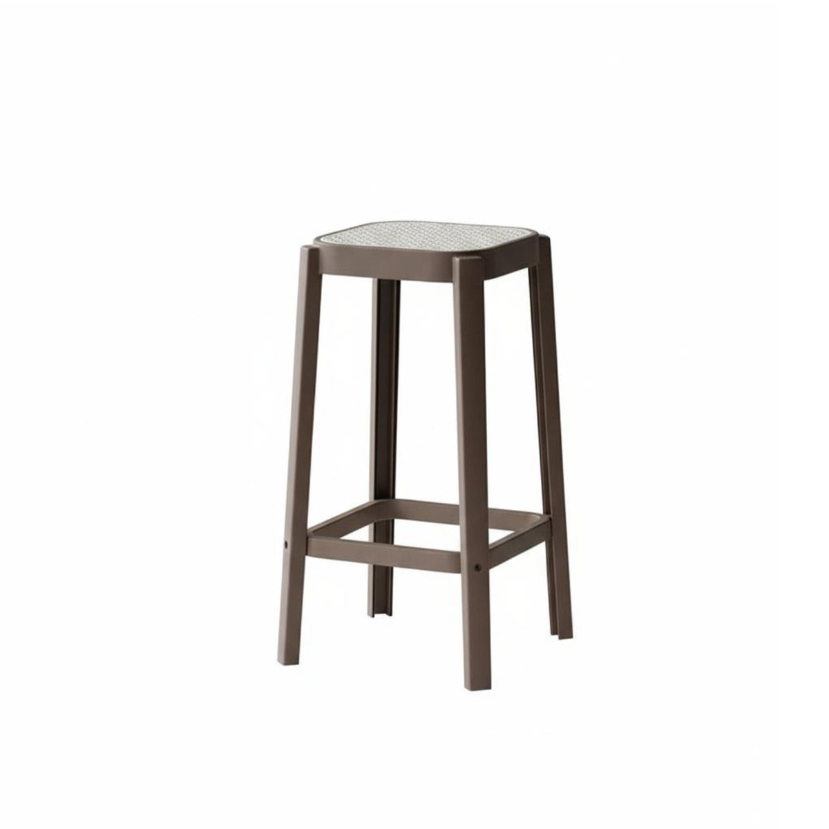 Backless Counter Stool Minimalist Design Bar Chair Floor Protection Circle