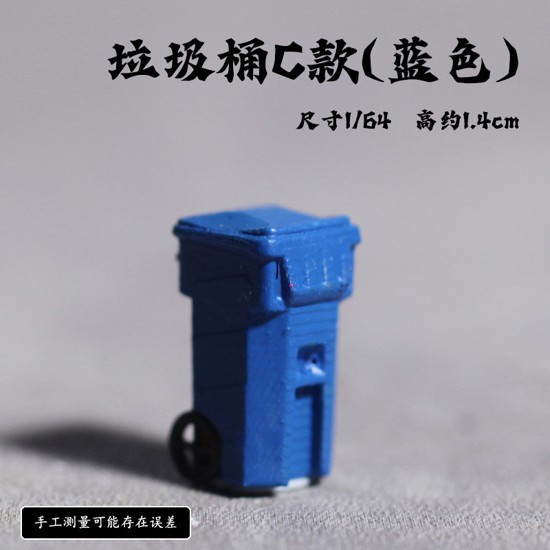 Blue Trash Can C