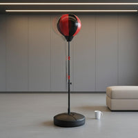 49.21 inch Inflatable Punching Ball Punching Ball with Gloves Easy to Assemble Speed Bag Stand Set for Kids