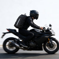 Water-Resistant Motorcycle Helmet Backpack with Magnetic Closure