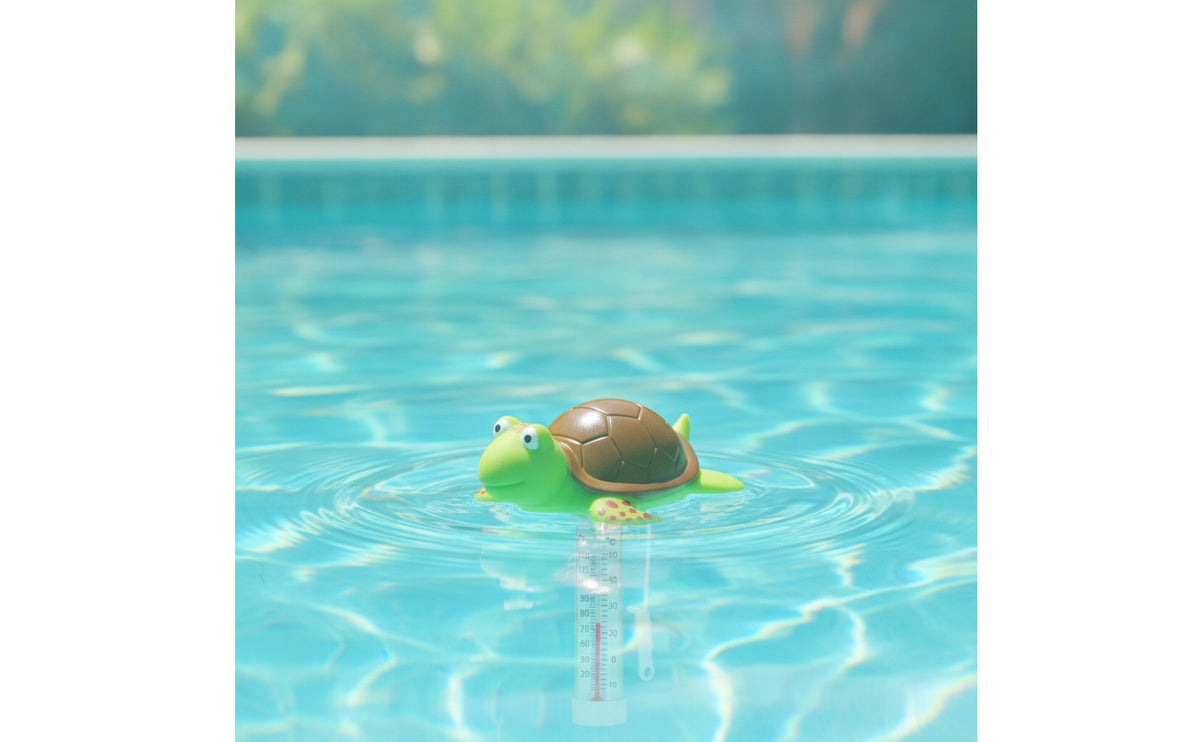 Turtle Thermometer Accurate Buoyant Thermometer with Cord for Pool Owners, Kids