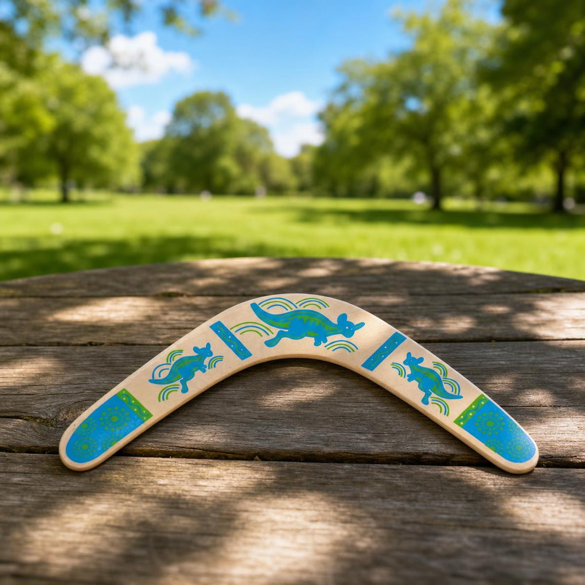 Kids Wooden Boomerang V-Shaped Flying Toy Outdoor Disc Game