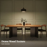 4-Seater Wooden Dining Set French Retro Design Table and Chair collection Completely Wood Household Furniture for Apartment Dwellers, Families, Kitchen, Home