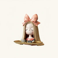Butterfly Girl Ornament Giftable Girl Bust Tray Cute for Entryway, Office Desk