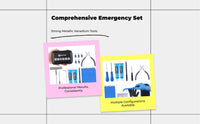 Portable Tubeless Tire Repair Kit for Motorcycle, Car, Bike