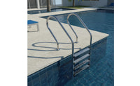 5-Step Pool Ladder Rust Resistant Stainless Steel Pool Ladder Stable for Hotel Managers, Swimming Pools