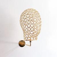 Metal Wall-Mounted Head Mold Hat Display Rack