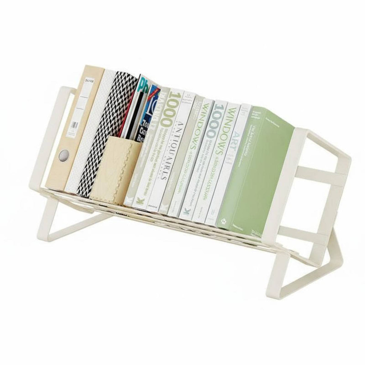 Miniature Adjustable book rack Space-Saving Expandable book holder Adaptable