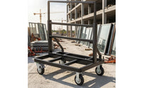 Foldable Panel Trolley Swivel Casters Glass Trolley Brake Wheels Door Vehicle Heavy Duty