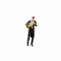 1/64 Scale Musician Figure Resin Material Miniature Saxophone Player Detailed Tiny Orchestra Member Figurine for Collectors