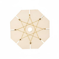 Wooden Braiding Disc Plate Handmade Round Braiding Disc Portable Craft Supply for Crafters, Kids