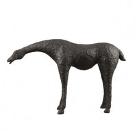 Metal Equine Sculpture Tabletop Abstract Horse Ornament Home Decor