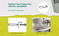 Automatic detector Faucet, Water-Saving Tap, Touchless Kitchen Sink Adapter, Easy to Install, Water-Efficient, Suitable for Home Bathrooms and Kitchens