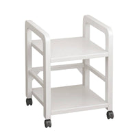 Two-Tier Bookshelf Narrow Freestanding Bookshelf Open-Frame Standing Shelf for Floor Placement