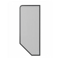 Fluted Glass Urinal Divider Privacy Protection Wall-Mounted Urinal Screen Minimalist Design Toilet Partition long-lasting for Contractors, Business Owners, Architects, Shopping Malls, Schools, Offices, Restaurants