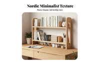 Expandable Book Rack Adjustable Length Desktop desktop shelf Rounded Corners