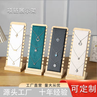 Bamboo Jewelry Display Rack for Necklaces and Pendants