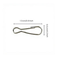 Metal-coated drapery hook, metal organizer accessory, rust-resistant hanging storage, DIY craft, keychain fastener